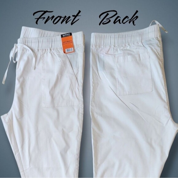 Buffalo David Bitton Women's Cream Jogger Pants Soft Pull-On Waist Plus Size XXL - Picture 2 of 11